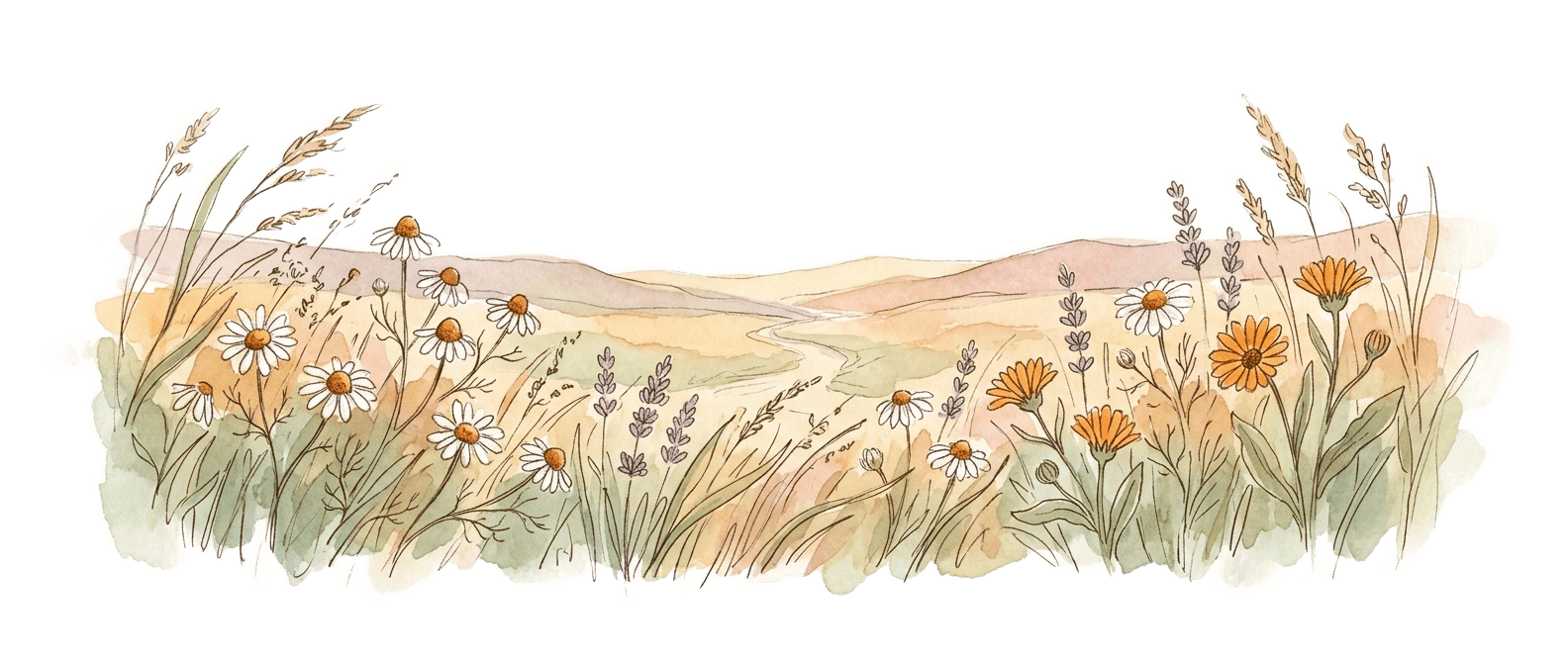 Panorama of an alpine meadow